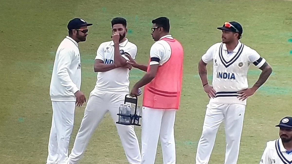 The Indian Cricket team players at WTC (photo courtesy @The_Karthik/Twitter)