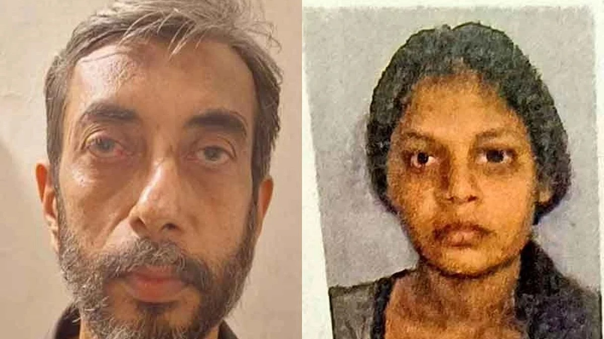 Manoj Sane and Saraswati Vaidya (photo courtesy @munsifdigital/Twitter)