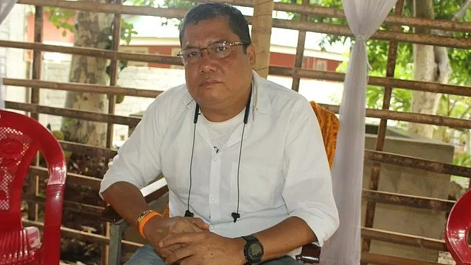 File photo of Meitei Leepun chief Pramot Singh (photo courtesy Siam Khawmang, @vaiphei_sk/Twitter)