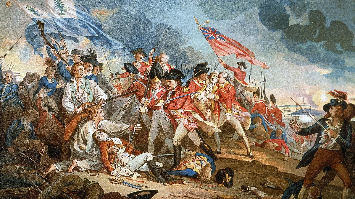 The Battle of Bunker Hill illustration (Photo by Hulton Archive/Getty Images)