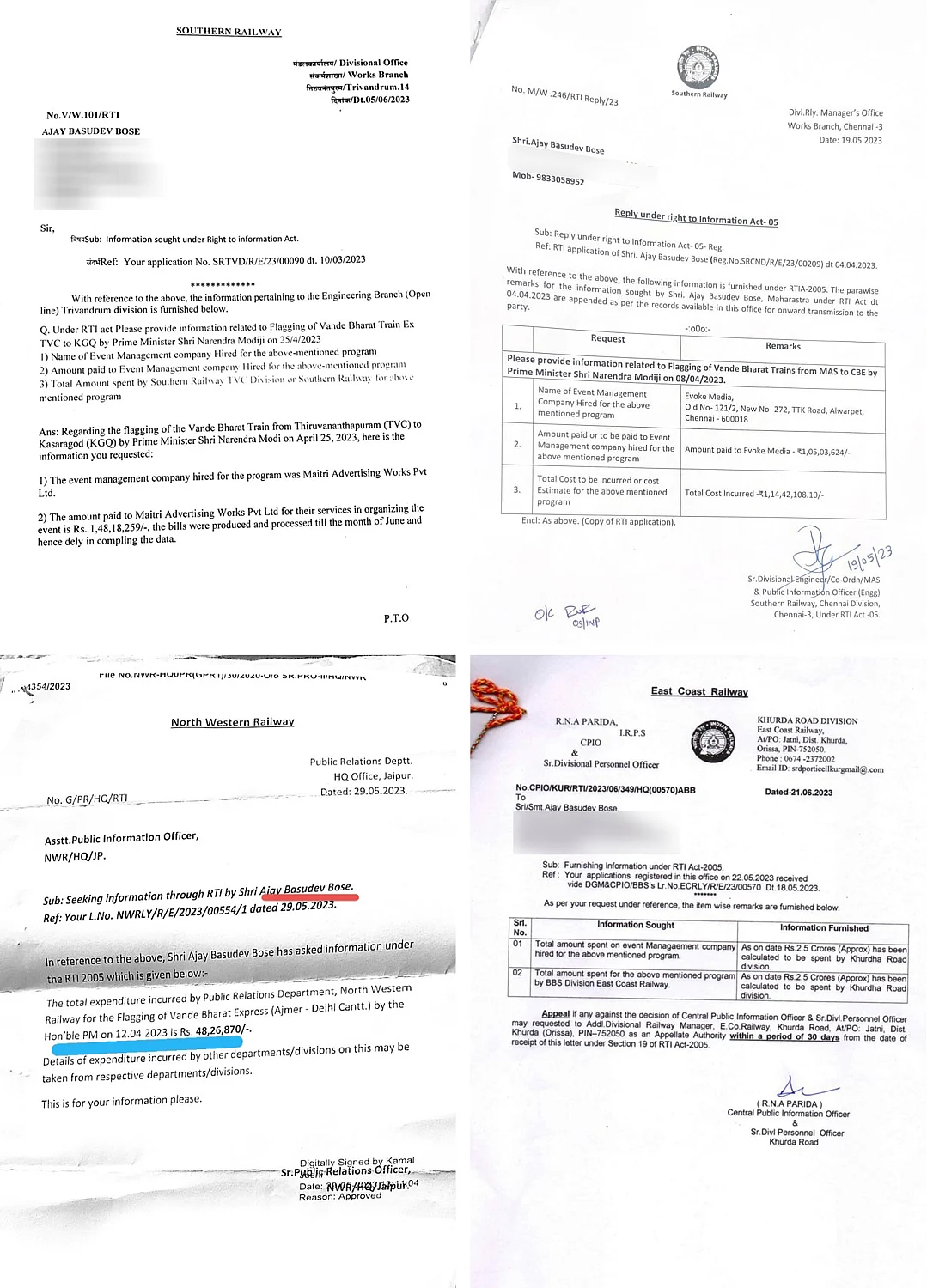 The price of vanity: Costs for Vande Bharat train inaugurations by prime minister Narendra Modi (Photo: National Herald)