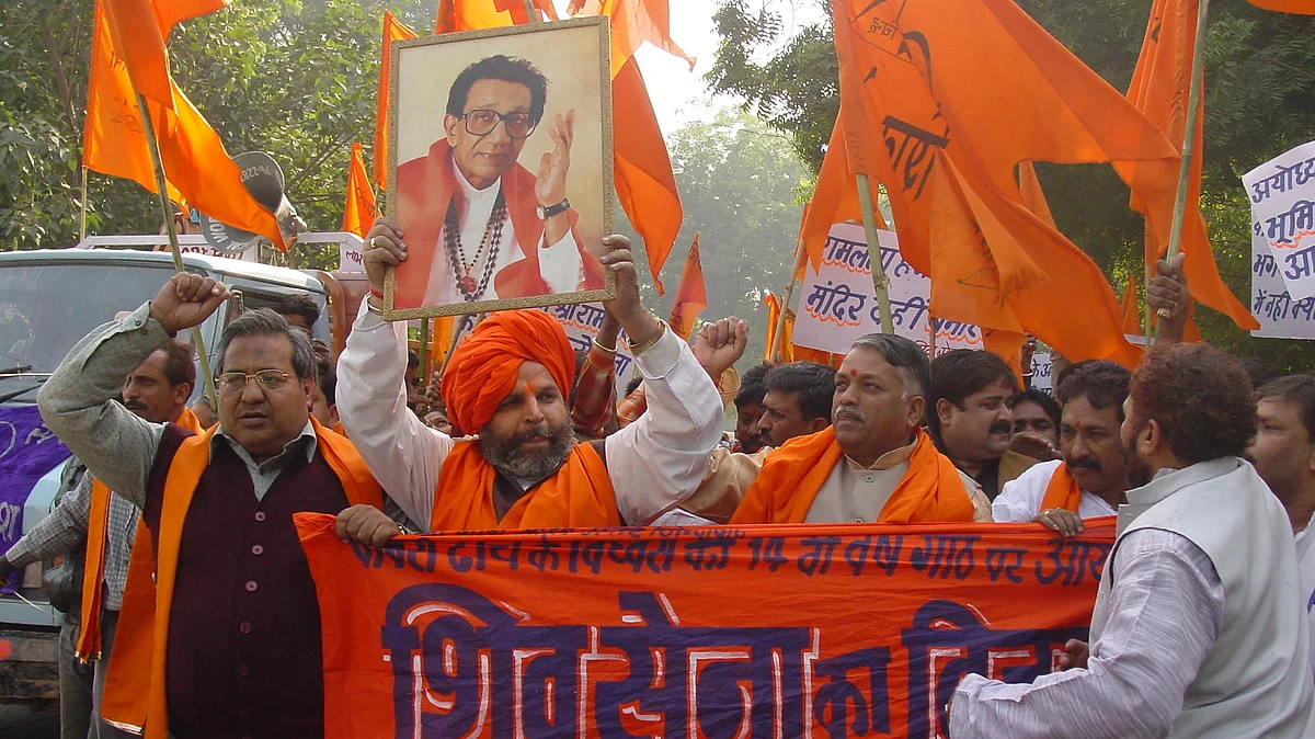 Shiv Sena party workers (Photo: Getty Images)