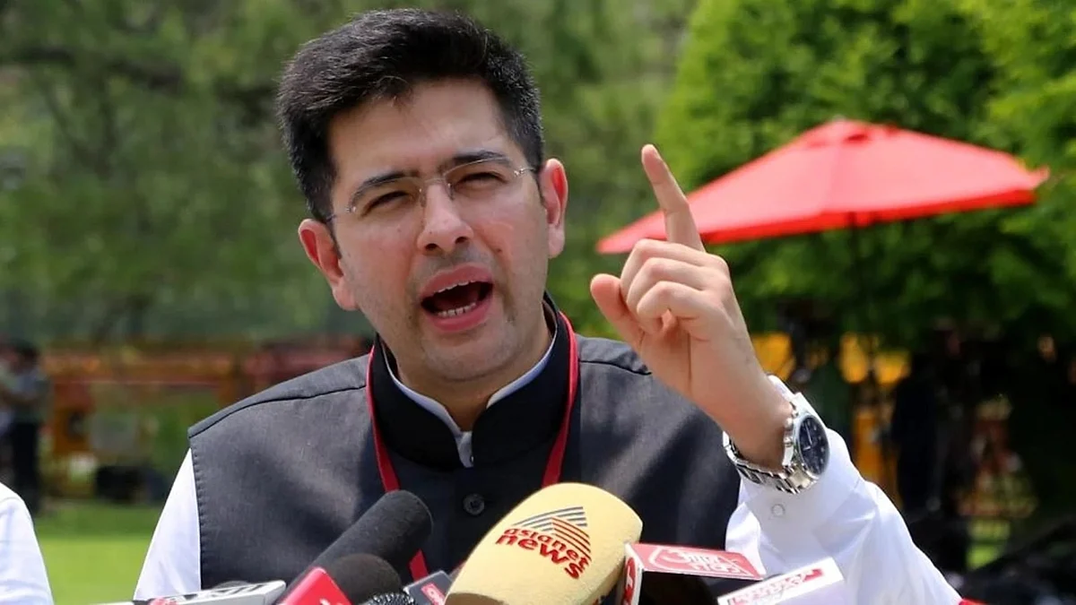 Aam Aadmi Party MP Raghav Chadha also addresses unmet promises related to farmers' income, the bullet train project, and railway safety, emphasising the government's unfulfilled commitments in RS. (photo: National Herald archives)