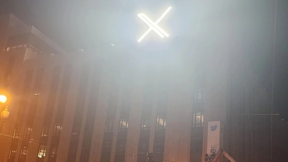 The Elon Musk-run company has put a huge X logo on its headquarters (Photo: IANS)