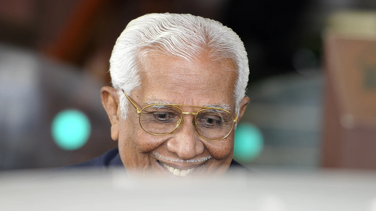 Veteran Congress leader Vakkom B Purushothaman (Photo: Getty Images)