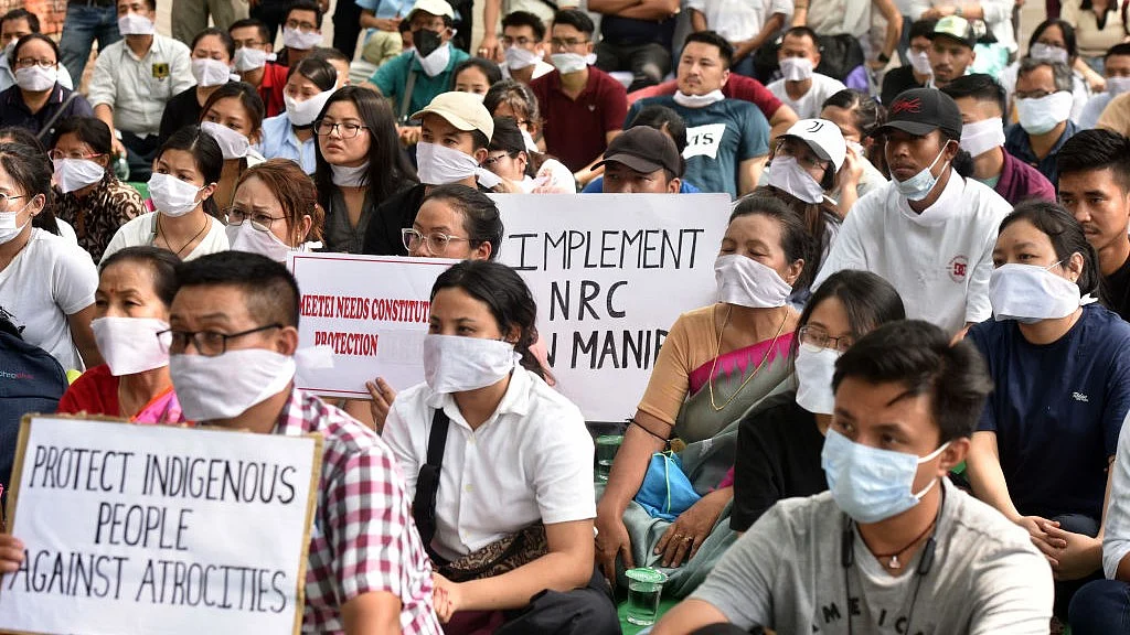 Representative image of Meitei protest (photo: Getty Images)