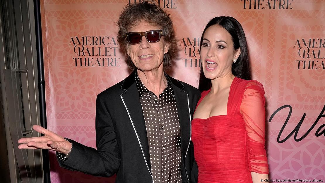 Jagger with his current beau former ballerina Melanie Hamrick (Photo: DW)