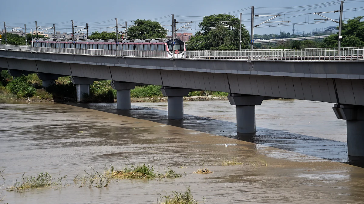 Representative image; A view of the overflowing Yamuna river seen from NH24, on August 17, 2022 in New Delhi. (photo: Getty Images)