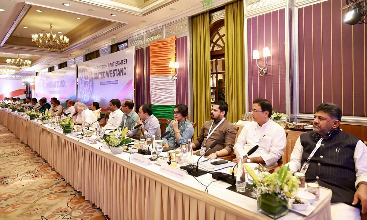 Opposition leaders at the INDIA meet (photo: Indian National Congress)