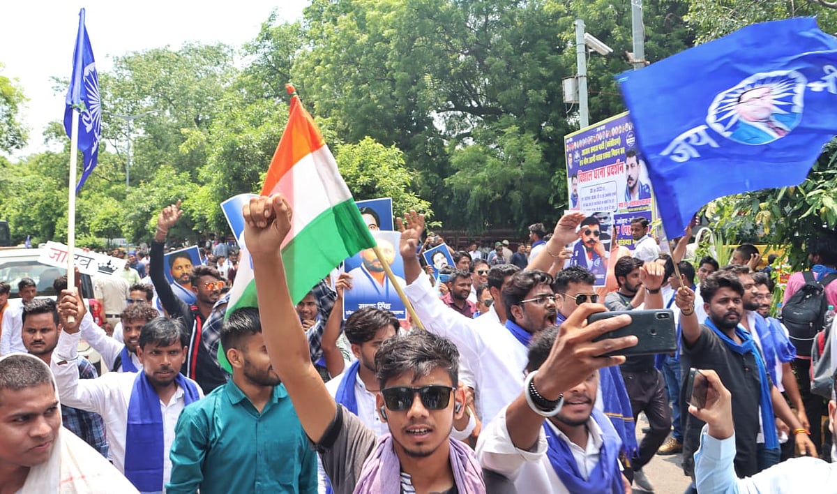 Bhim army supporters (Photo: Vipin/National Herald)