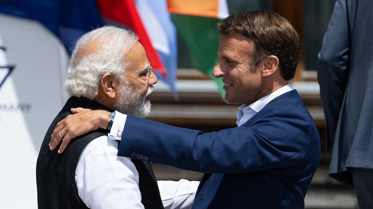 Emmanuel Macron, President of France, and Narendra Modi, Prime Minister of India (Photo: Getty Images)