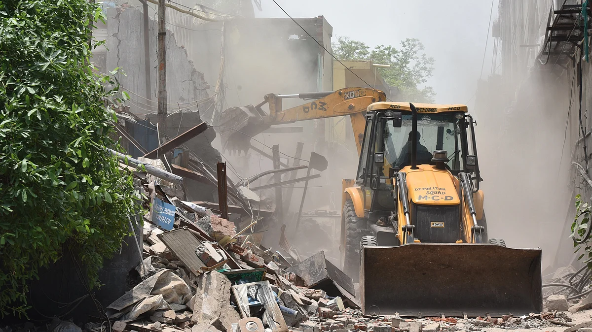 Representative image of a demolition drive