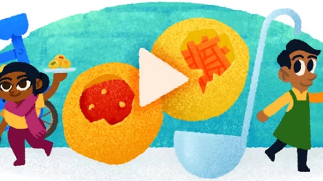 Interactive pani puri Google Doodle (screengrab from google.com)