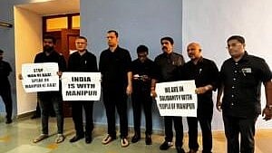 Opposition MLAs in the Goa legislative assembly dressed in black as a mark of protest (Photo courtesy: Goa News Hub)