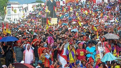 A huge crowd in northeast (photo: IANS)