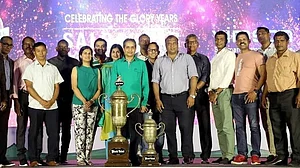 Class of 97: Members of Salgaocar FC, which won the Federation Cup in a memorable final against East Bengal in Kolkata, had a reunion on completion of 25 years of their triumph in Goa last year (Photo: Salgaocar FC)