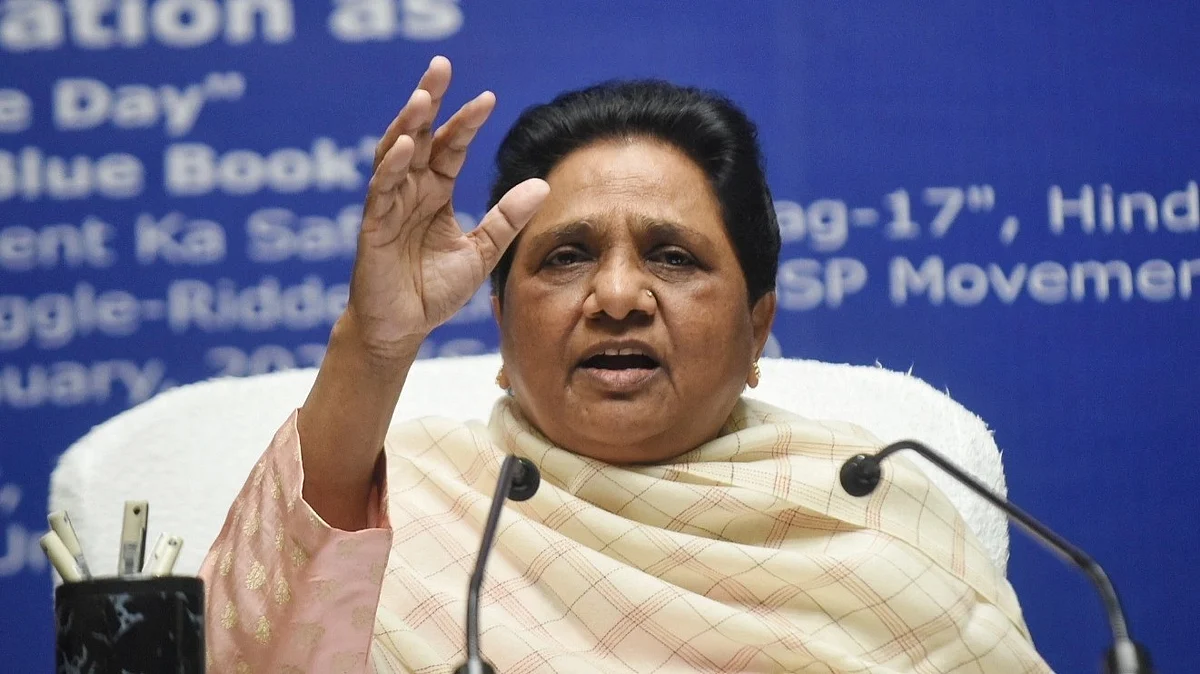 Bahujan Samaj Party (BSP) national president Mayawati (Photo by Deepak Gupta/Hindustan Times via Getty Images)