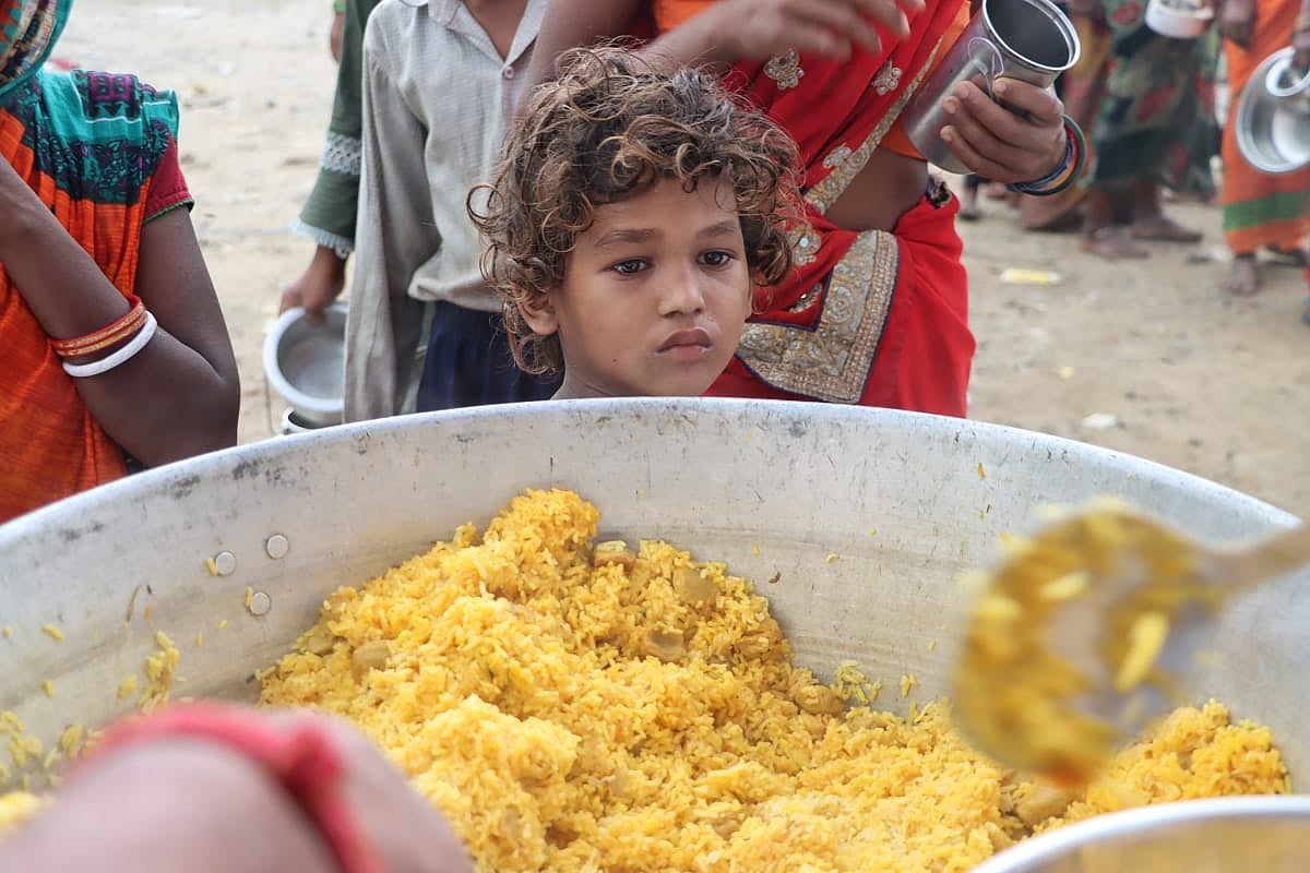 Child at the camp (Photo: Vipin/National Herald)