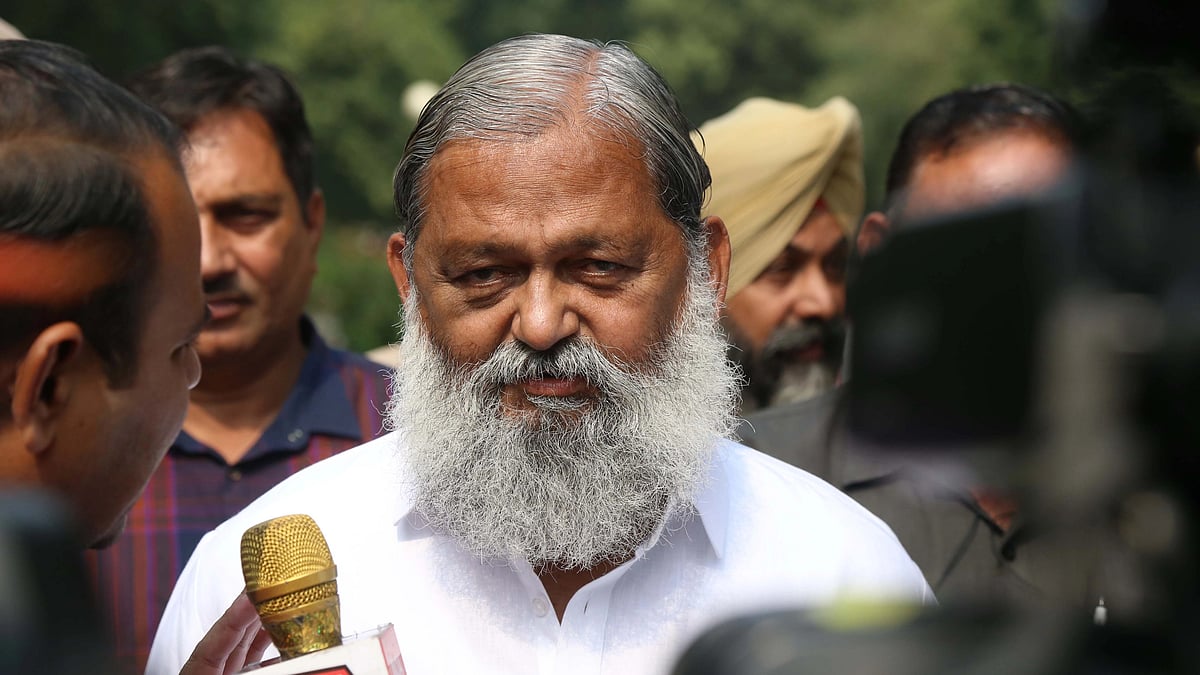 Haryana home minister Anil Vij (photo: Sanjeev Sharma/Hindustan Times via Getty Images)