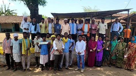 Pushed to the limits, villagers in Betul carve their own road (photo: IANS)