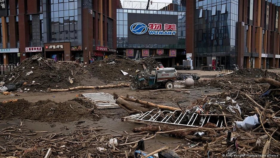 Destruction caused by floods in China's Beijing (Photo: DW)