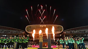 Winners of the men and women's titles after the 2022 event