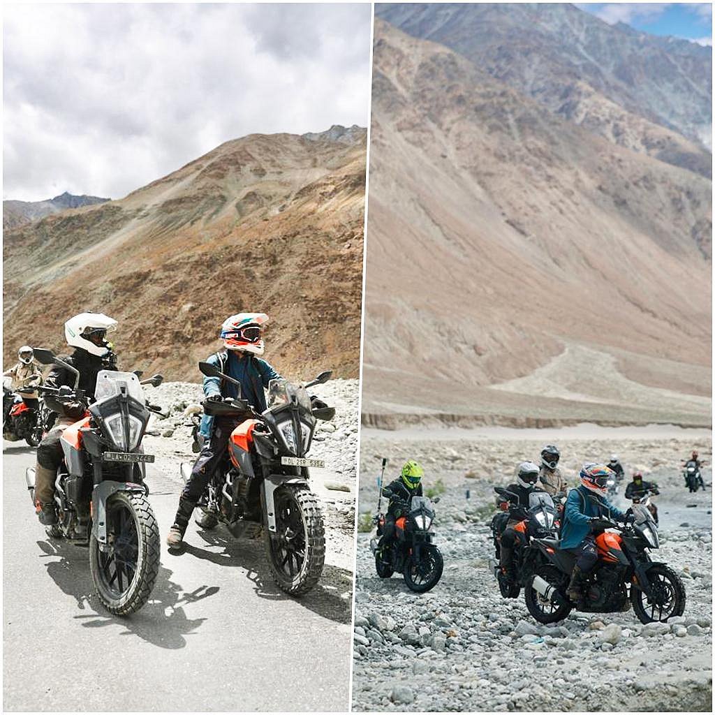 During his trip, Rahaul Gandhi has covered different mountainous areas on his bike including Pangong Lake, which his father Rajiv Gandhi used to call one of the most beautiful places on earth (photo: Indian National Congress)