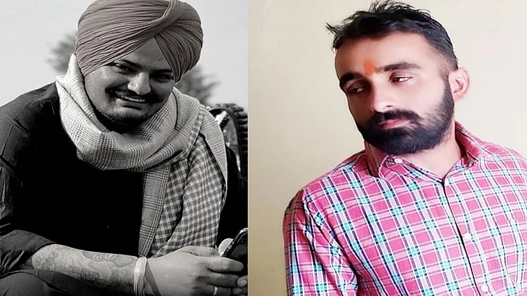 Sidhu Moosewala in the left side, Sachin Bishnoi in the right side (photo: News on AIR)