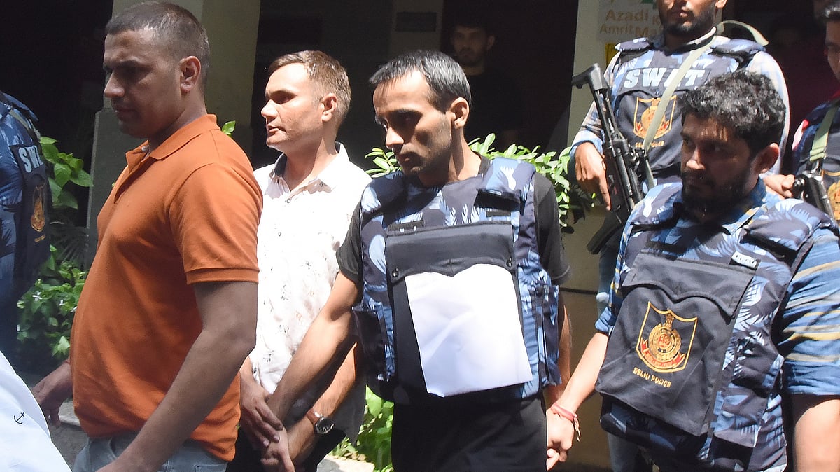 Sachin Bishnoi after being extradited to India from Azerbaijan (Photo: Getty Images)