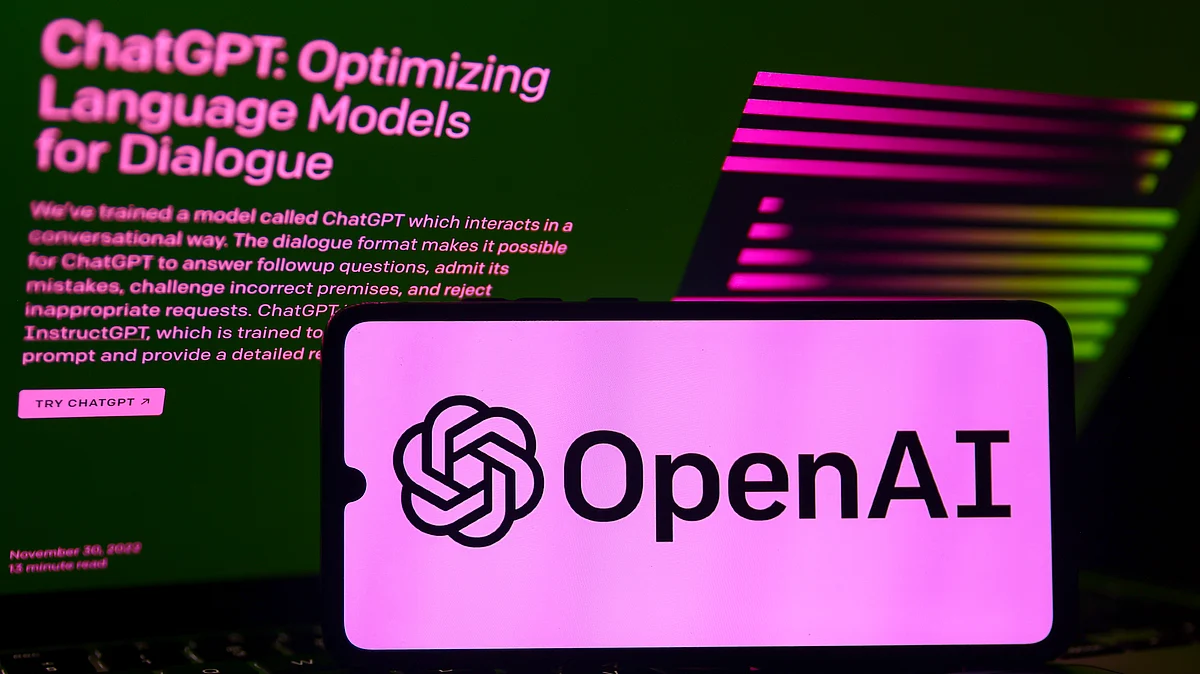 Representative image of an OpenAI logo (Photo by Beata Zawrzel/NurPhoto via Getty Images)