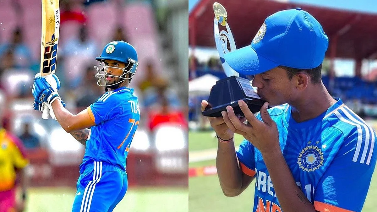 Tilak Varma (left) and Yashasvi Jaiswal (photo: @yashasvijaiswal28 and @tilakvarma9/Instagram)