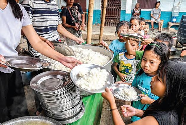 At relief camps in Manipur