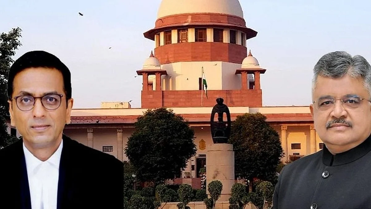 CJI Chandrachud and Tushar Mehta