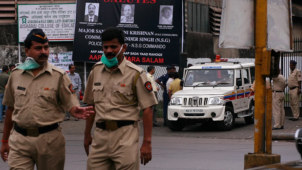 Mumbai police (Photo by Ritam Banerjee/Getty Images)