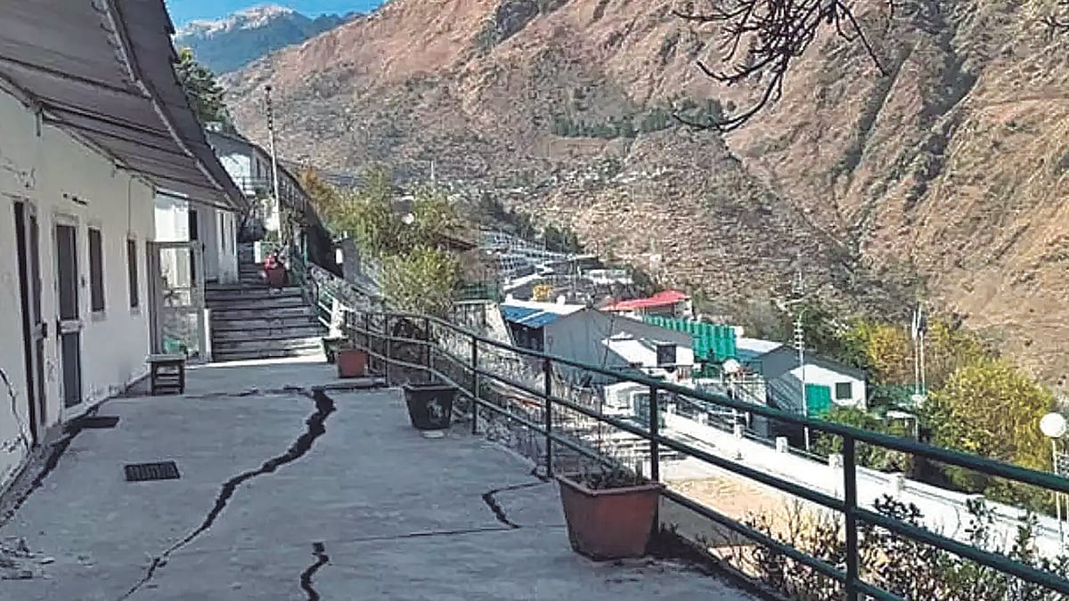 The holy town of Joshimath is cracking and sinking.