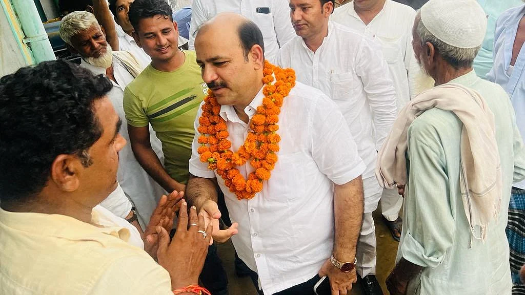 Danish Ali in his constituency Amroha (photo: @KDanishAli/ X)