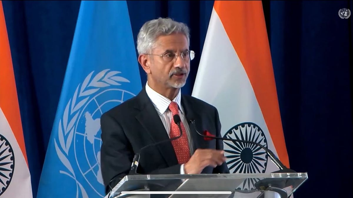 India and the UN collaborate to accelerate progress on the Sustainable Development Goals through South-South Cooperation.(screen grab: @DrSJaishankar/X)