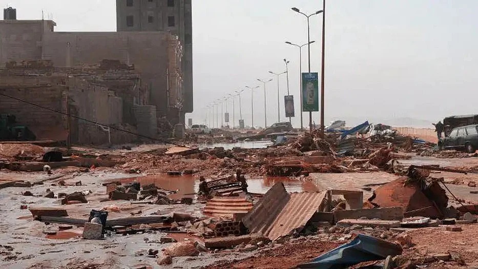Derna has been declared a disaster area (photo: AA/picture alliance, DW)