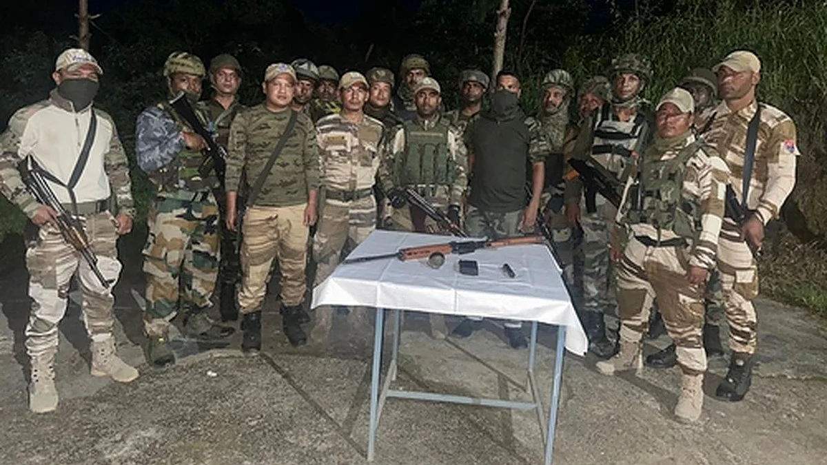 Joint security forces repelled this attack by firing tear gas shells.  (Photo: IANS)