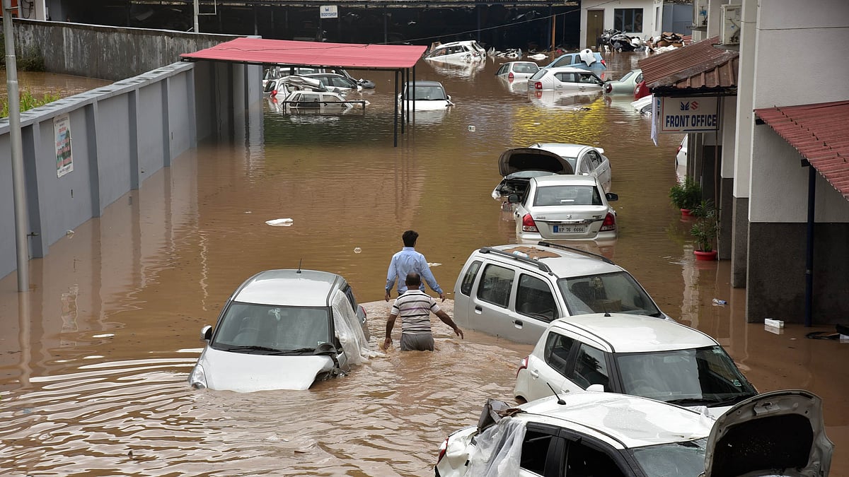 File photo from August showing floods after heavy rainfall in Mandi, Himachal Pradesh (photo: Getty Images)