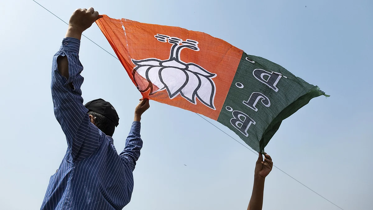 Representative image of a BJP supporter (photo: Getty Images)