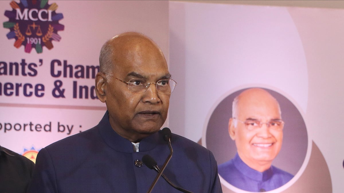 Ram Nath Kovind to head committee on 'One nation, one election'. The former president lately spoke of 'Ethos of Indian Constitution: Unity in Diversity' to the Chamber of Commerce & Industry (photo: Debajyoti Chakraborty/NurPhoto via Getty Images)