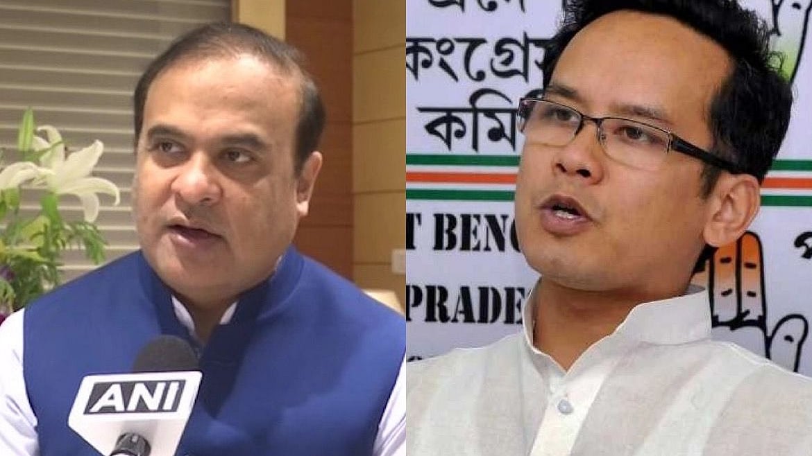 Assam CM Himanta Biswa Sarma (left) and MP Gaurav Gogoi in a war of words on social media (photo: National Herald archives)