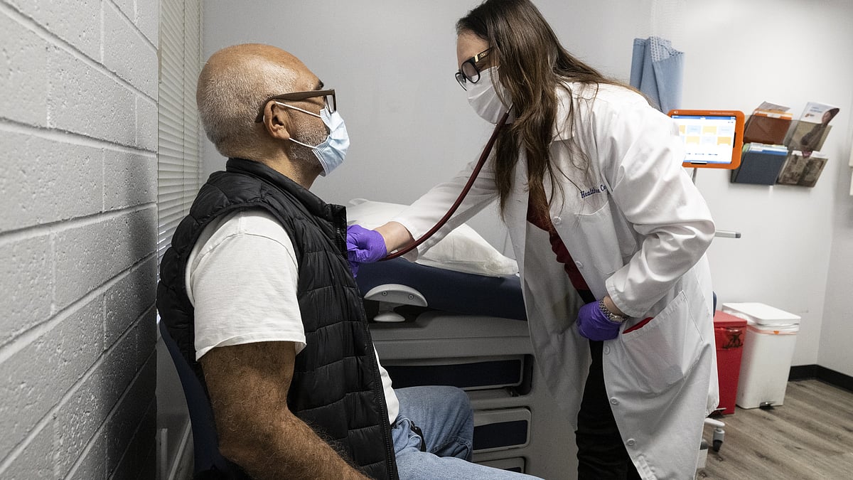 Representational image of a doctor and a patient. (Photo by Paul Bersebach/MediaNews Group/Orange County Register via Getty Images)