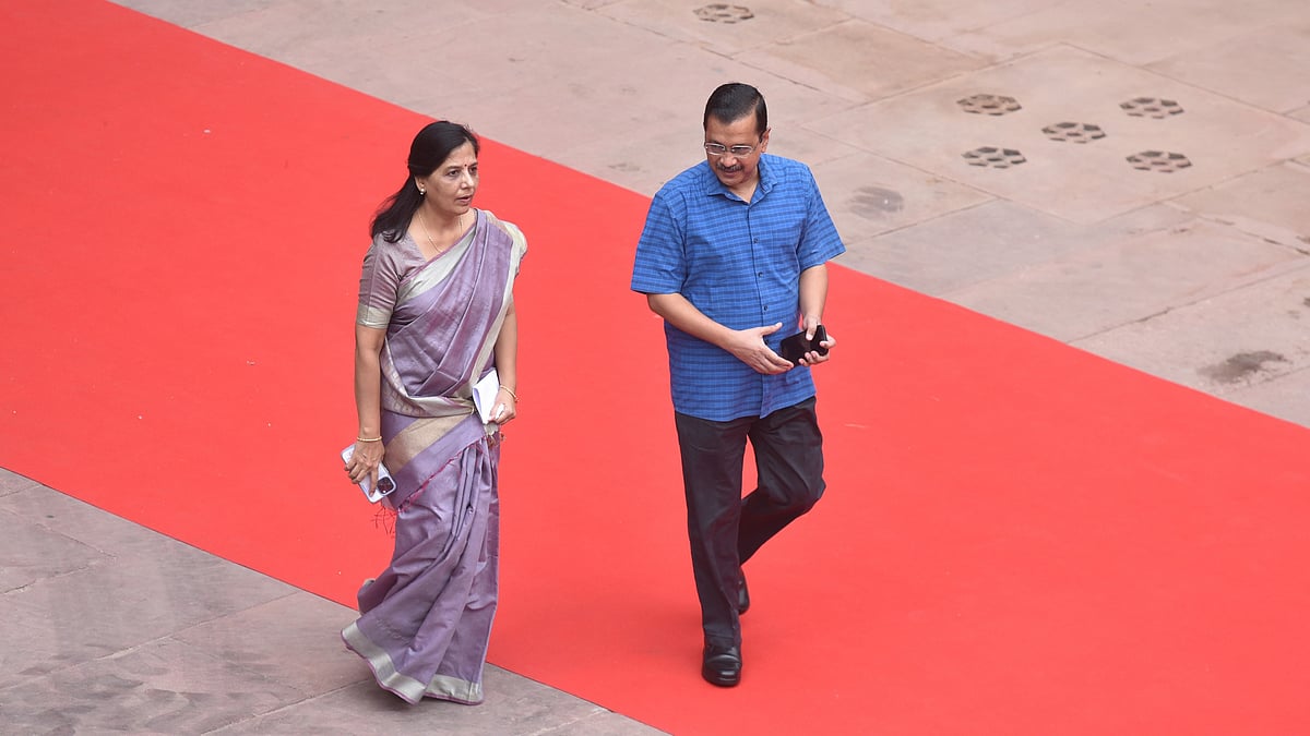 Chief Minister of Delhi Arvind Kejriwal and his wife Sunita Kejriwal  (Photo: Getty Images)