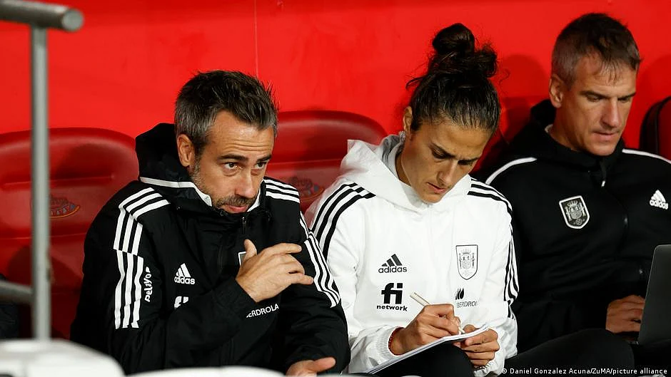 Controversial Spanish women's football coach Jorge Vilda during the FIFA Women's World Cup. He has now been fired in the wake of the Luis Rubiales (photo: DW)