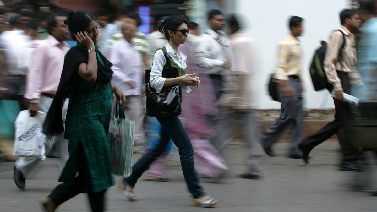 Representative image showing the fast-paced life of women going to work at Andheri station in Mumbai (Photo by Satish Bate/Hindustan Times via Getty Images)