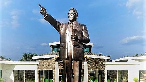 The 'Statue of Equality' will be the exact replica of the 125-feet Ambedkar statue unveiled in Hyderabad recently (representative image) (photo: IANS)