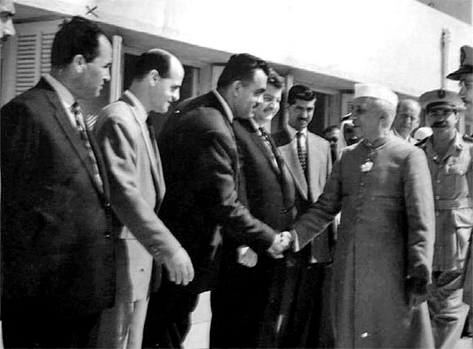 Jawaharlal Nehru visits Gaza, 1960