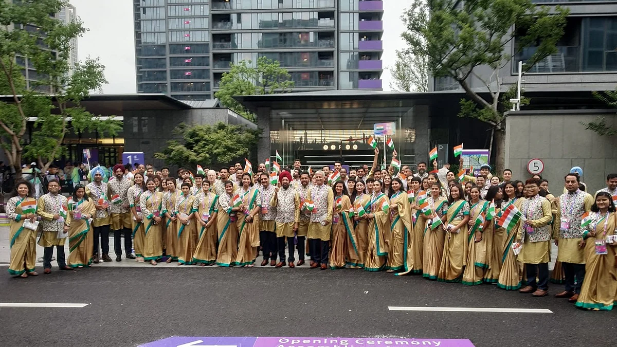 Not one of India's medal winners at the 2023 Asian Games come from Gujarat, which received the highest grant from the Khelo India scheme (photo: SAI Media/X)  